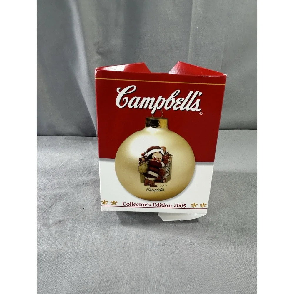 VTG Campbell's Soup Kids 2005 Collector's Edition Glass Ball Ornament Nostalgic